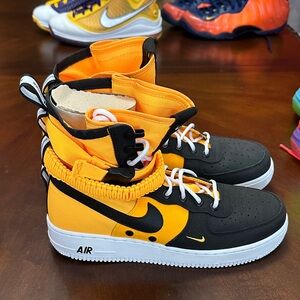 Nike Black and Orange Athletic Shoes